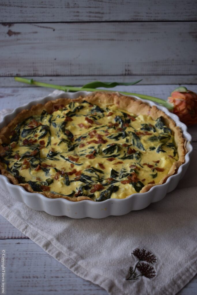 A slice of quiche
