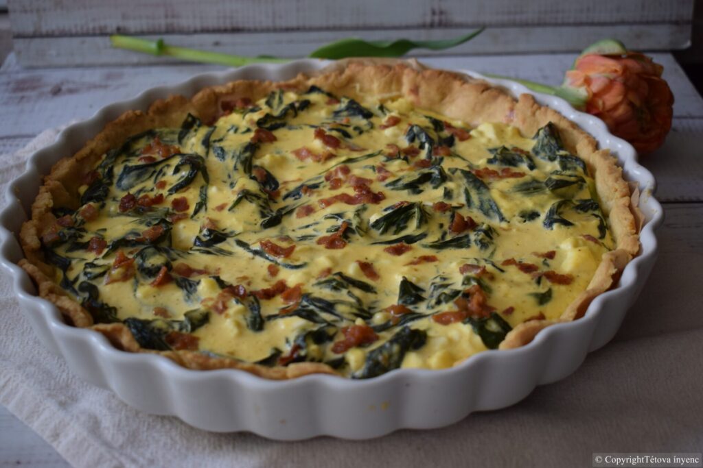 Finished quiche