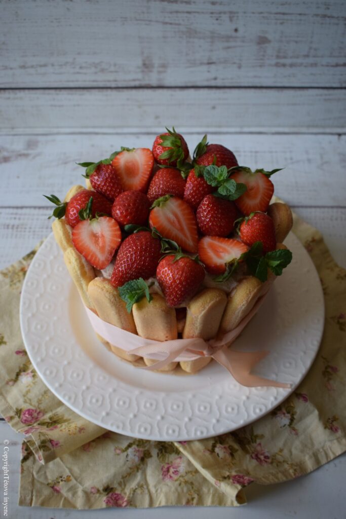 Charlotte cake layers
